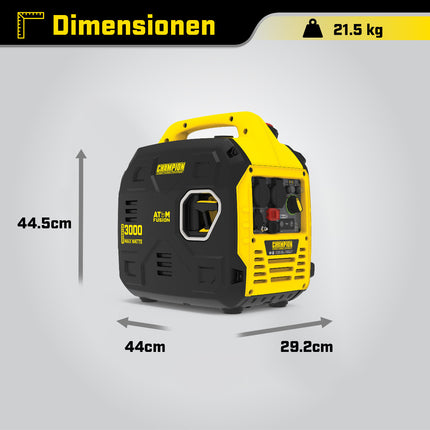 Stromerzeuger CHAMPION 3000 Watt Dual-Fuel Inverter Generator – The Atom Fusion