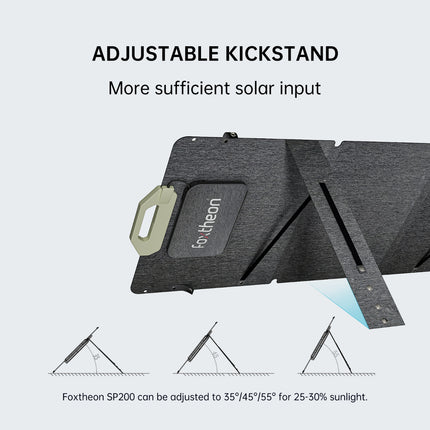 Tragbares Solarpanel Foxtheon SP200